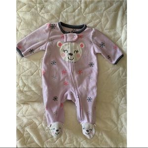 Carter’s snowflake baby girl sleeper